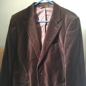 Brown velvet sport jacket